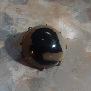 c1880-1901 Natural AGATE EYE BROOCH. Symbol of Protection Strength & Remembrance